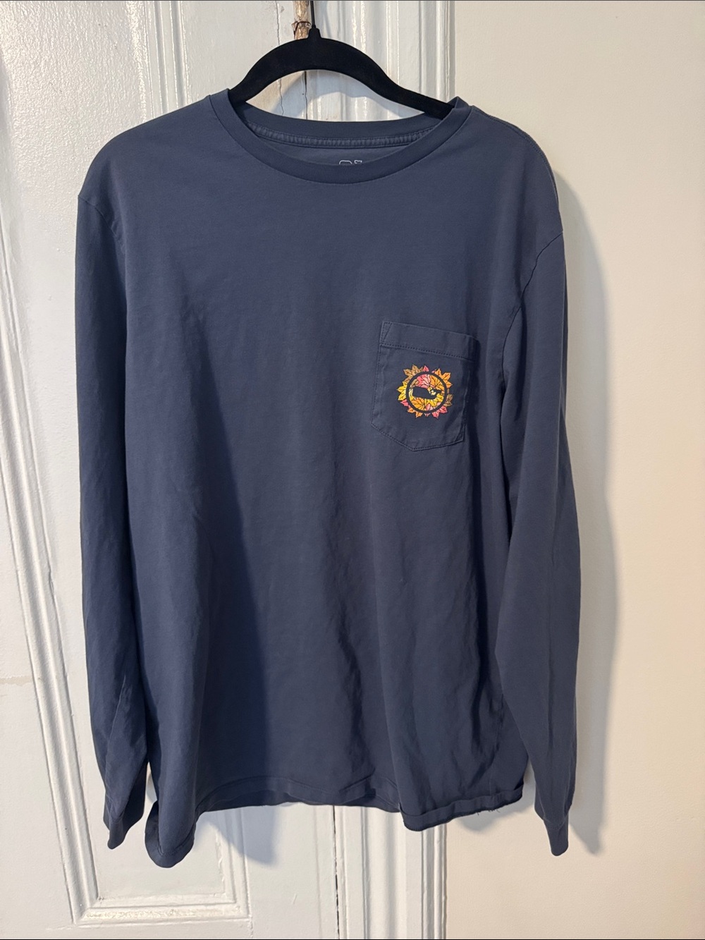 Vinyard Vines Men's Long-Sleeve Pocket Tee - Slate Blue